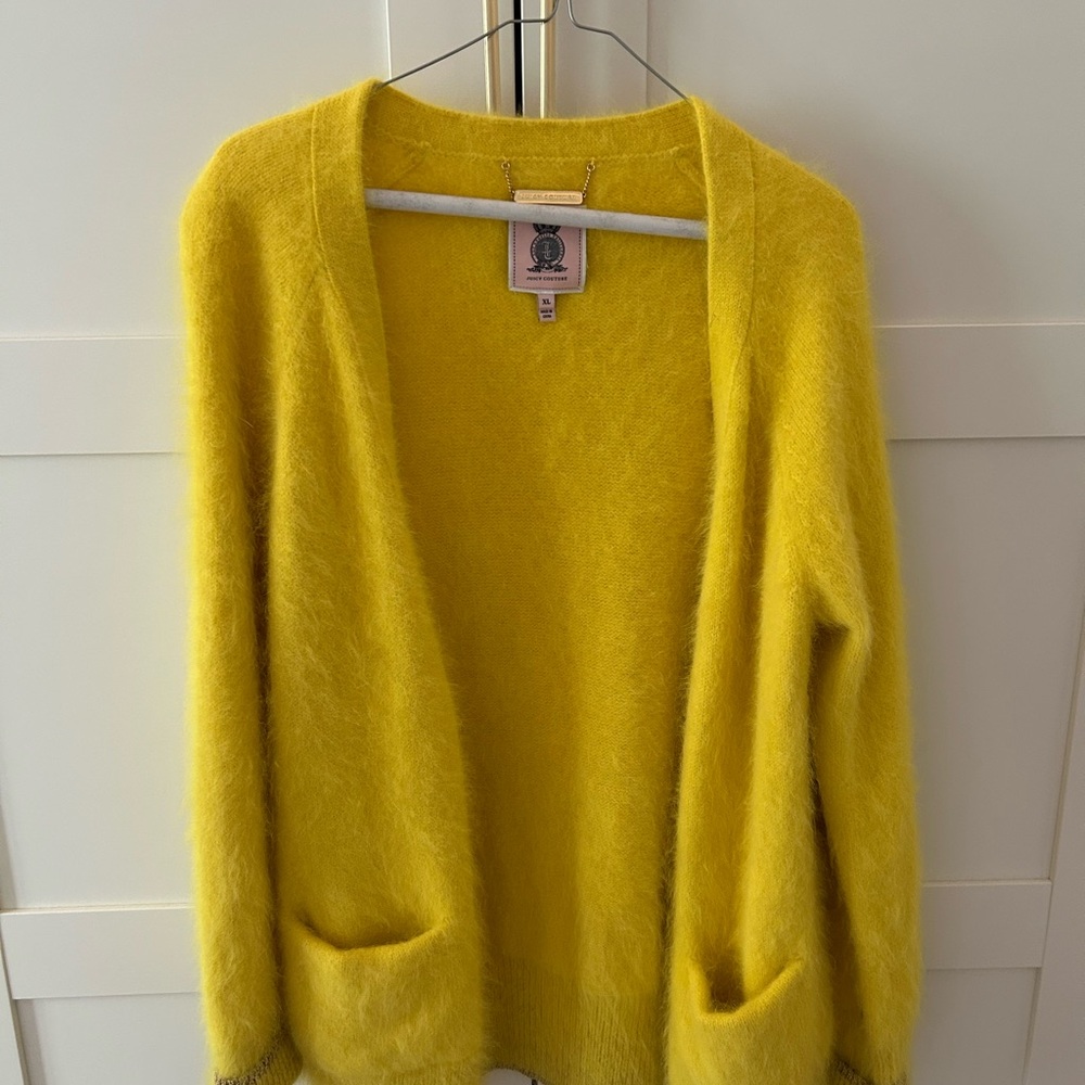 Juicy Couture Vibrant Yellow Cardigan